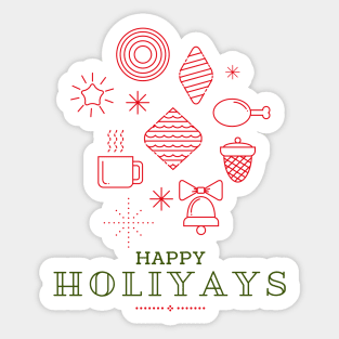 Happy Holiyays Sticker